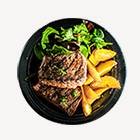 Autumn trail through New England sugar maple grove